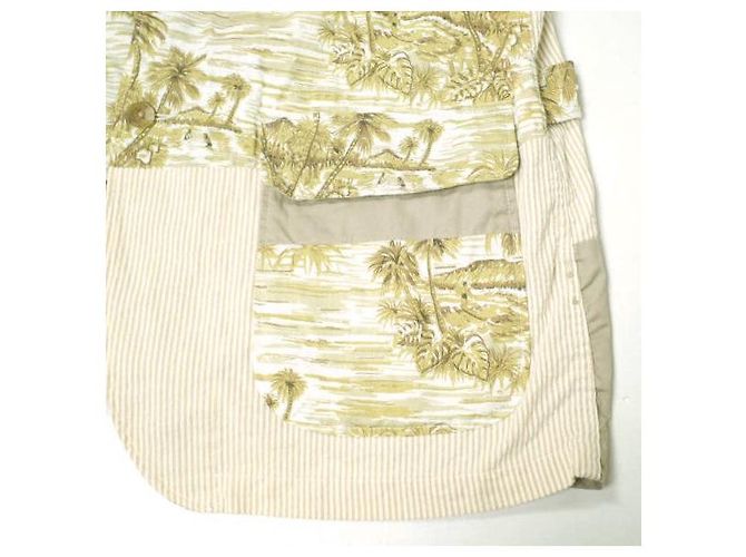 Autre Marque Chaqueta Loiter Hawaiian Print S de Engineered Garments Caqui - vista 7