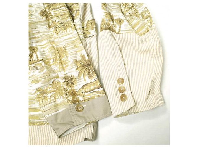 Autre Marque Chaqueta Loiter Hawaiian Print S de Engineered Garments Caqui - vista 8