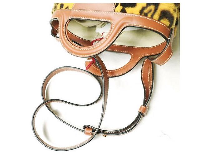 Borsa a secchiello in pelle di pecora e vitello Tropicalia di Marni Multicolore - vista 12