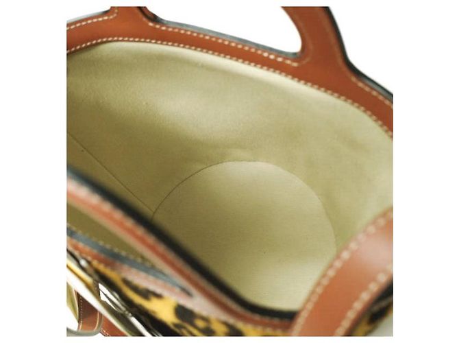 Borsa a secchiello in pelle di pecora e vitello Tropicalia di Marni Multicolore - vista 7