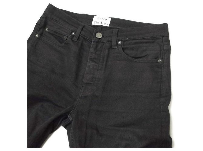 Jeans de denim slim tapered Acne Studios 29 Negro - vista 5