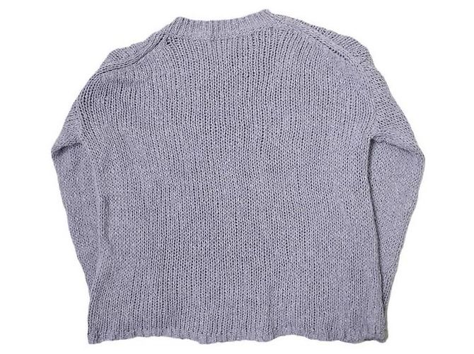 Autre Marque BEAUTY&YOUTH UNITED ARROWS Lockere Slub-Strickpullover lila - Ansicht 2