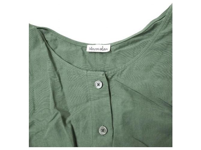 Autre Marque Steven Alan TANK TOP BLOUSE blusa sin mangas Verde oliva - vista 5