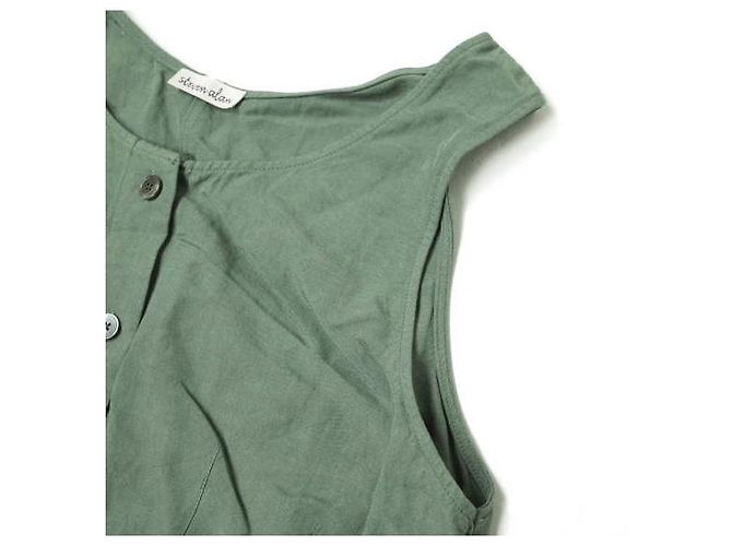 Autre Marque Steven Alan TANK TOP BLOUSE blusa sin mangas Verde oliva - vista 6