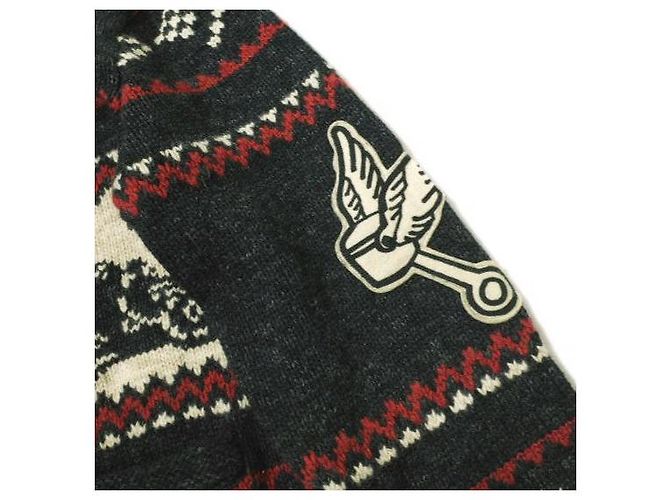 Ralph Lauren Cardigã de algodão e lã com motivo de carro RRL Preto - vista 7