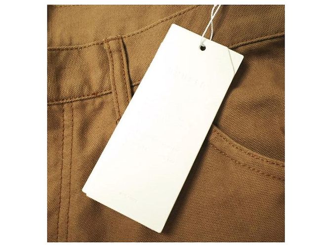 Autre Marque Pantalones de algodón Duck UNUSED Marrón oscuro - vista 4