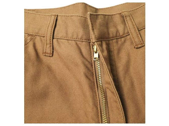 Autre Marque Pantalones de algodón Duck UNUSED Marrón oscuro - vista 6