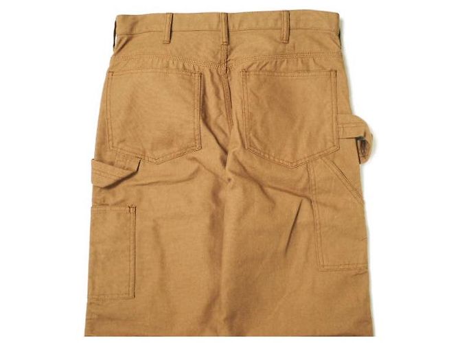 Autre Marque Pantalones de algodón Duck UNUSED Marrón oscuro - vista 7