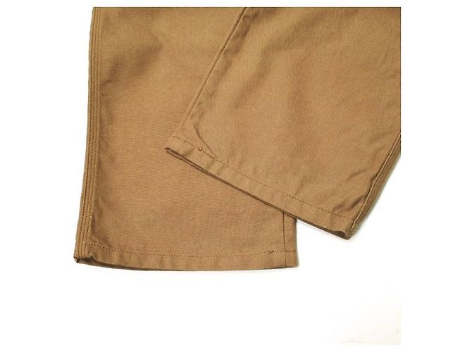 Autre Marque Pantalones de algodón Duck UNUSED Marrón oscuro - vista 8