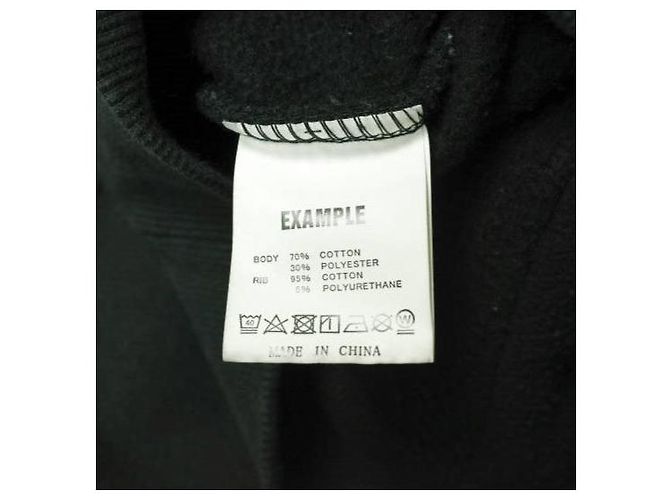 Autre Marque Beispiel Logo Hoodie XXL Schwarz - Ansicht 9