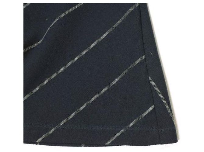 Autre Marque Top de poliéster e rayon de gola alta com riscas de 3.1 Phillip Lim Azul marinho - vista 5