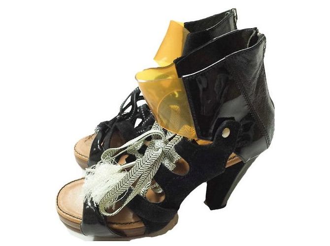 Autre Marque Sandali con tacco stringati in materiali misti TOGA - vista 2