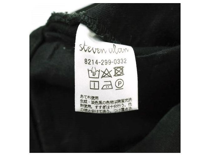 Autre Marque Pantalones Peg Top de lona de algodón Steven Alan M Negro - vista 9