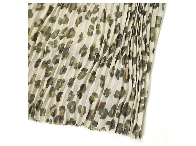 Autre Marque Falda larga plisada SACRA Leopardo Beige - vista 6