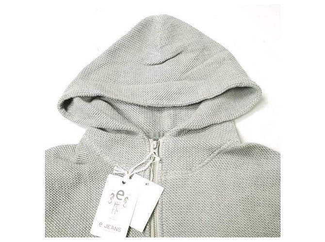 Autre Marque MOLETOM COM CAPUZ E ZÍPER HONEYCOMB DE ALGODÃO Marrom - vista 5