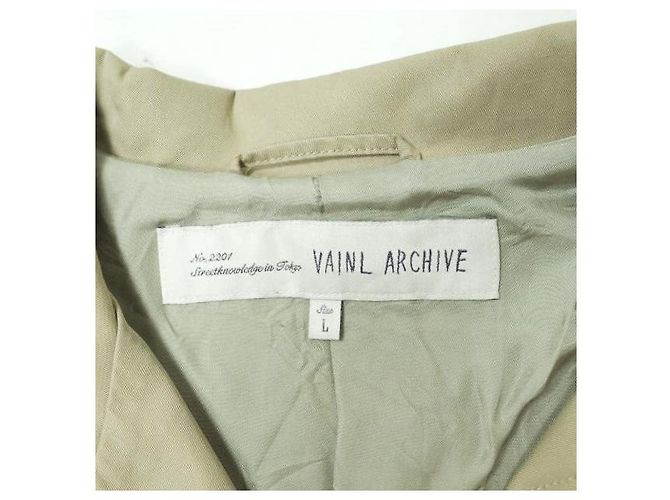 Autre Marque Vainl Archive CHILL COAT Abrigo de algodón Edición limitada Beige - vista 3