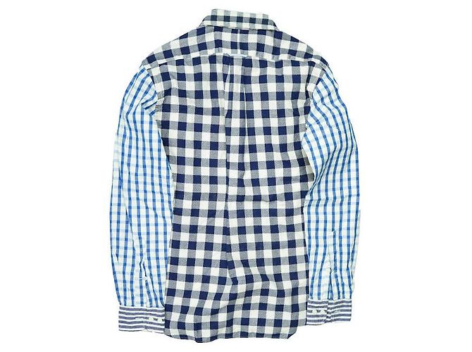 Autre Marque KENNETH FIELD Crazy Pattern Rundkragenhemd XS Marineblau - Ansicht 2