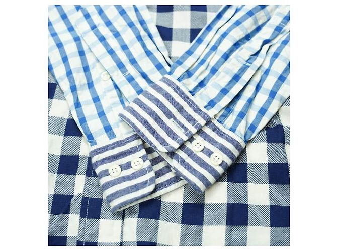 Autre Marque KENNETH FIELD Crazy Pattern Rundkragenhemd XS Marineblau - Ansicht 7