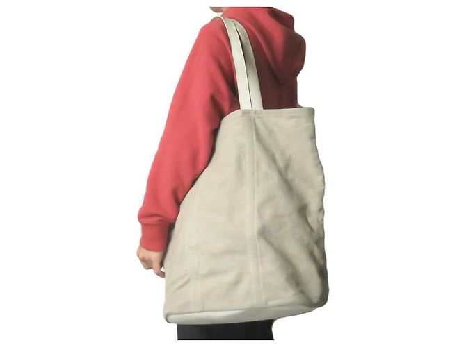 Autre Marque Bolsa de lino reversible PB0110 Beige - vista 4