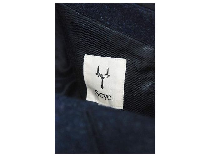 Autre Marque Cappotto corto in melton navy Scye - vista 3