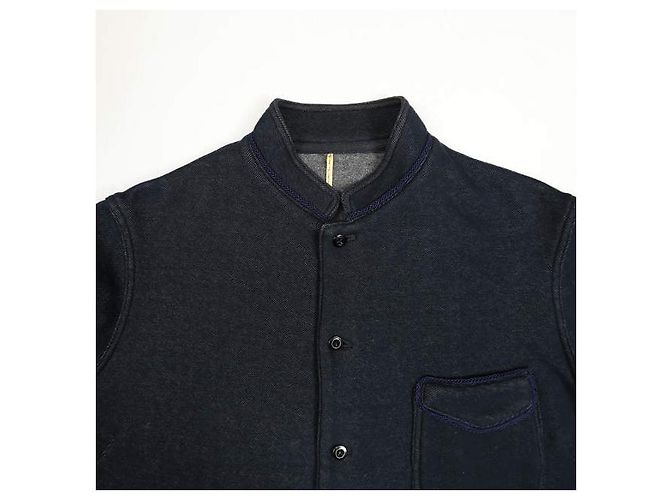 Autre Marque Giacca camicia con colletto alto m's braque Cina blu navy - vista 4