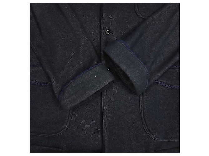 Autre Marque Giacca camicia con colletto alto m's braque Cina blu navy - vista 7