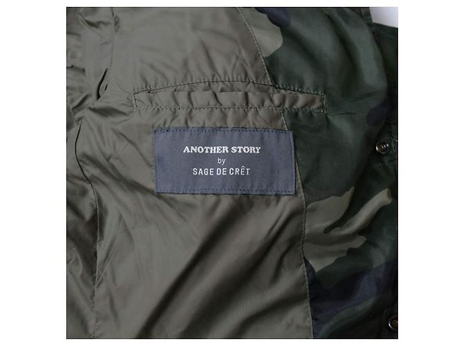 Autre Marque Chaqueta de plumas de camuflaje de SAGE DE CRET, M, Verde - vista 13