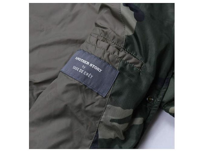 Autre Marque Chaqueta de plumas de camuflaje de SAGE DE CRET, M, Verde - vista 14