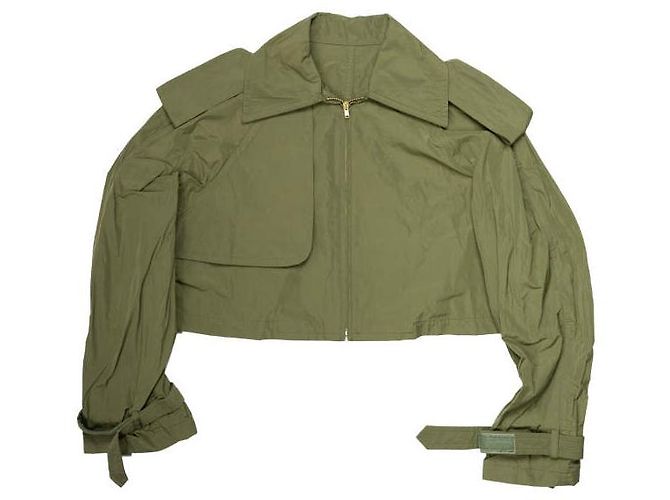 Autre Marque Abrigo trench de poliéster con memoria de forma TOGA PULLA Verde oliva - vista 2