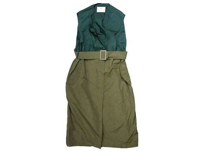 Autre Marque Abrigo trench de poliéster con memoria de forma TOGA PULLA Verde oliva - vista 3