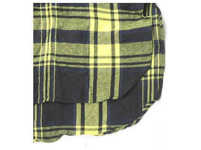 Autre Marque Abito camicia con cappuccio in plaid di lana e rayon Giallo - vista 10