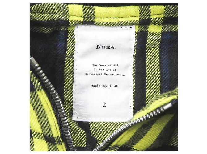 Autre Marque Abito camicia con cappuccio in plaid di lana e rayon Giallo - vista 3