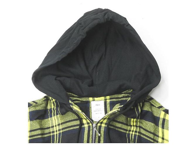 Autre Marque Abito camicia con cappuccio in plaid di lana e rayon Giallo - vista 4