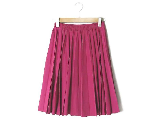 Autre Marque Falda plisada de tafetán Ray BEAMS Rosa - vista 2