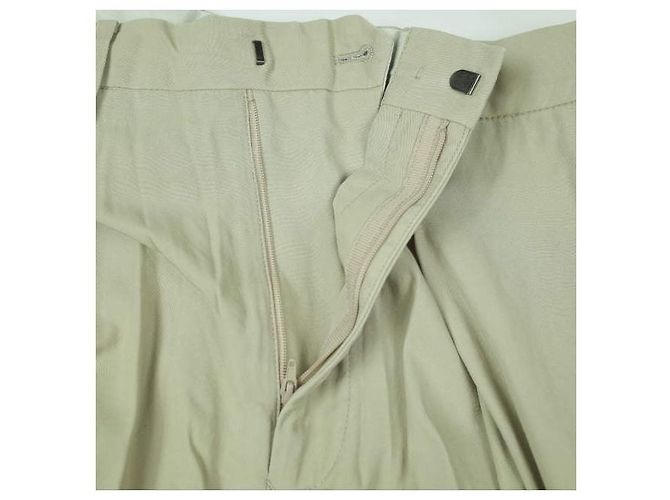 Autre Marque Calças de gabardine de algodão URU Bege - vista 5
