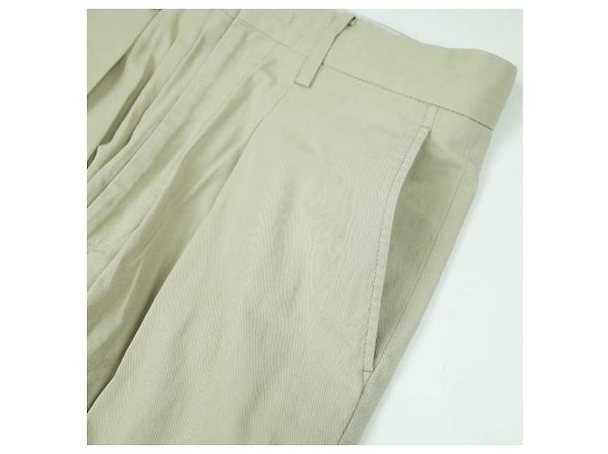 Autre Marque Calças de gabardine de algodão URU Bege - vista 6