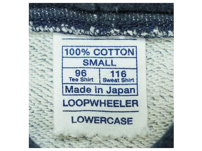 Autre Marque Loopwheeler Kapuzenpullover mit Reißverschluss in Marineblau - Ansicht 3