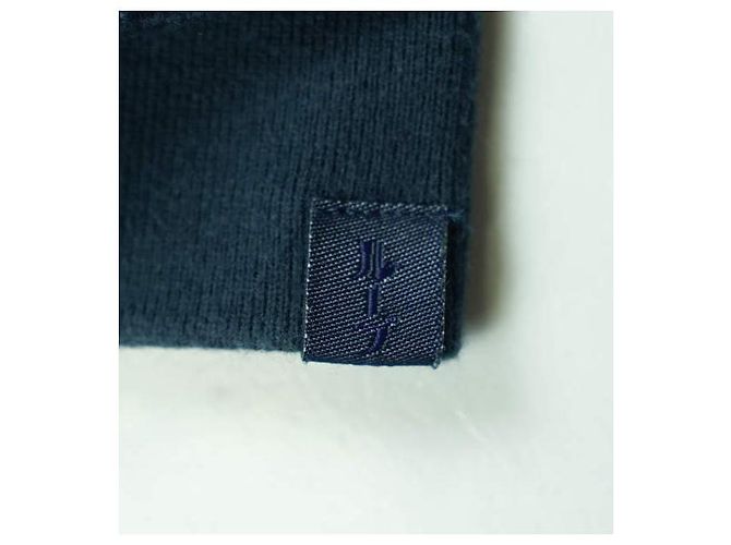Autre Marque Loopwheeler Kapuzenpullover mit Reißverschluss in Marineblau - Ansicht 8