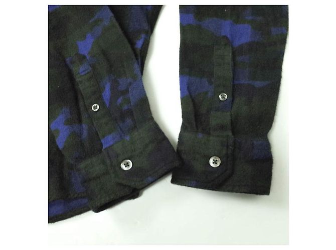 Autre Marque Camicia a quadri in flanella camouflage SOPHNET. S Blu - vista 6