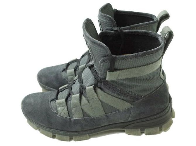 Wanderschuhe aus Wildleder mit Loewe-Besatz - Ansicht 2