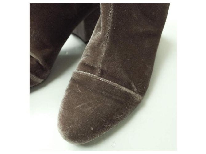 Autre Marque Samtkurze Stiefel Rauchrosa Pink - Ansicht 5