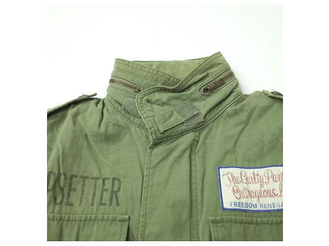 Autre Marque Chaqueta de algodón M-65 WACKO MARIA Verde oliva - vista 3