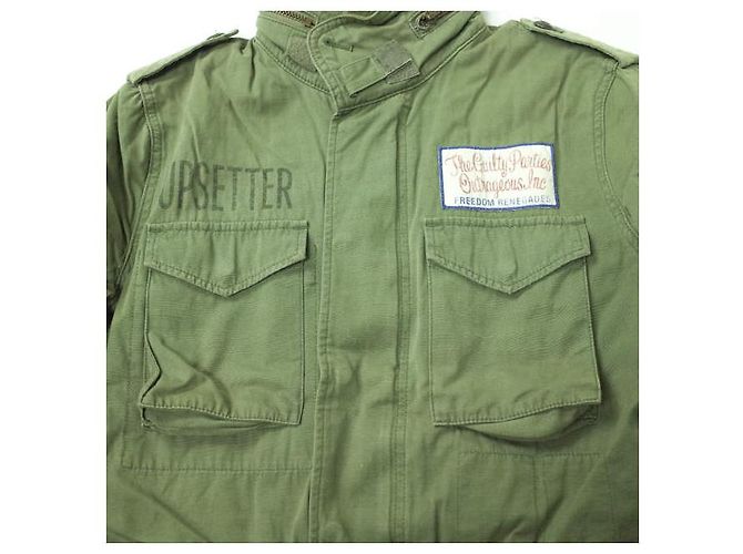 Autre Marque Chaqueta de algodón M-65 WACKO MARIA Verde oliva - vista 4