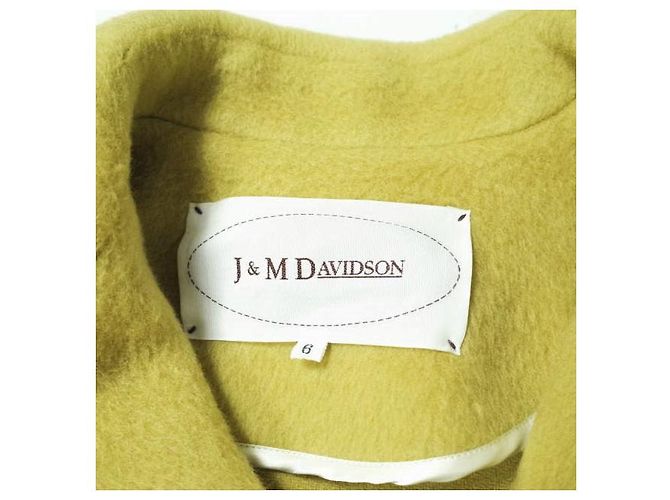 Autre Marque Abrigo de lana A Line J&M Davidson Amarillo - vista 6