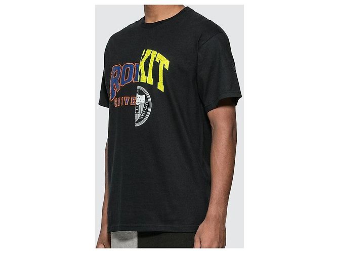 Autre Marque Camiseta ROKIT DROPOUT Camiseta de algodón Negro - vista 6