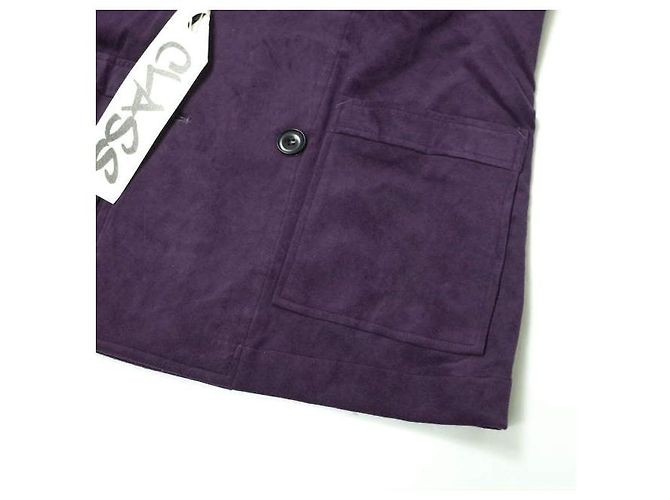 Autre Marque Giacca esterna in pelle artificiale doppia Ultra Suede CLASS Gefeller Porpora - vista 5