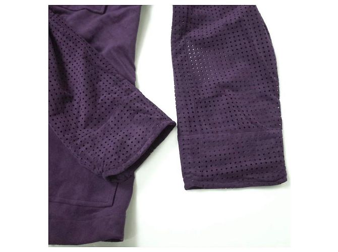 Autre Marque Giacca esterna in pelle artificiale doppia Ultra Suede CLASS Gefeller Porpora - vista 6