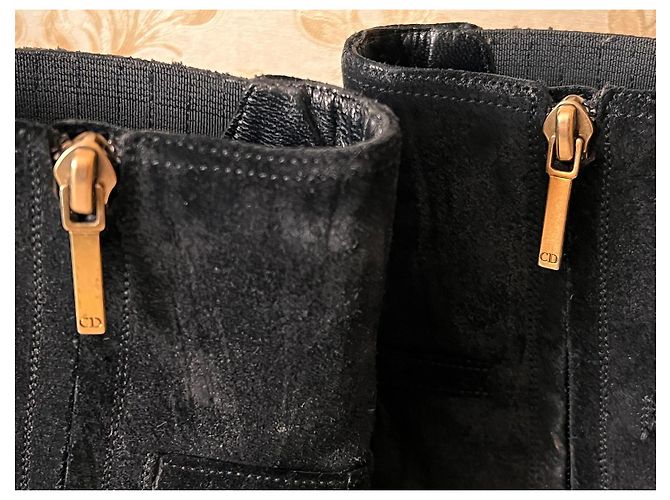 Stivaletti Dior in pelle nera Nero - vista 10