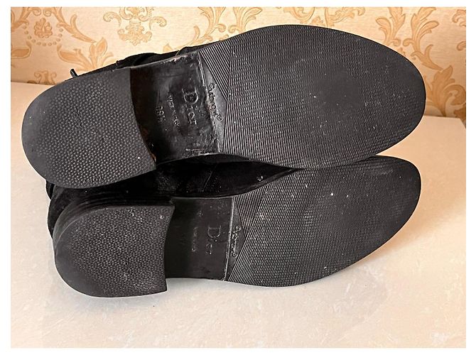 Stivaletti Dior in pelle nera Nero - vista 12
