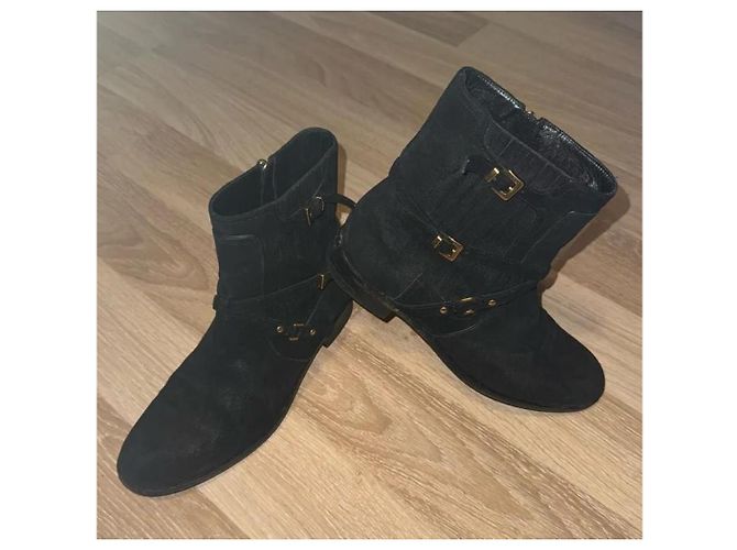 Stivaletti Dior in pelle nera Nero - vista 2